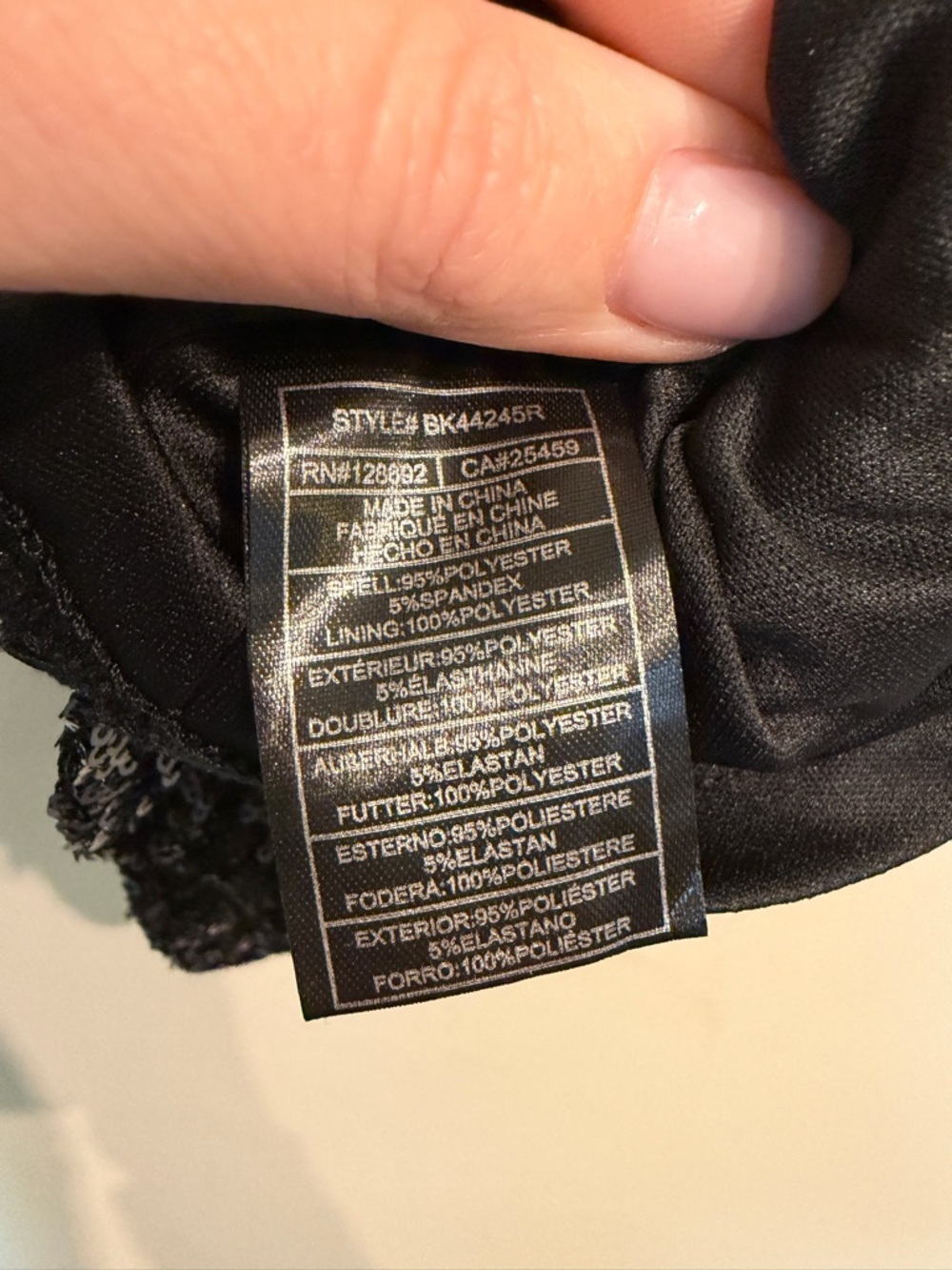 Steve Madden Black Sequin Camisole - Picture 9 of 9